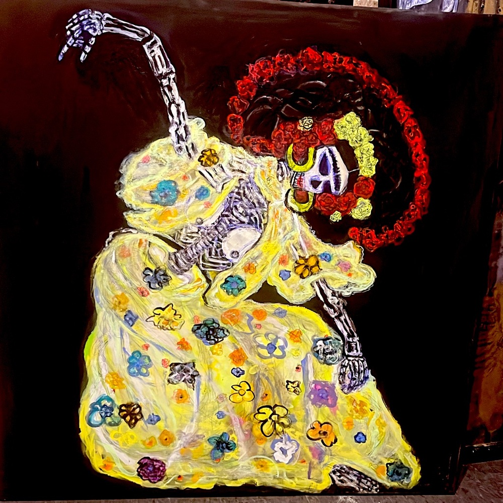 Frida dancing in a McQueen gown